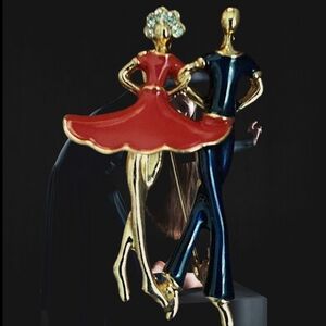 Dancing Couple Brooch